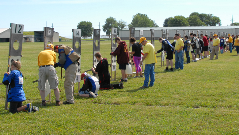 Shooters and Coaches Prepare for a Competition